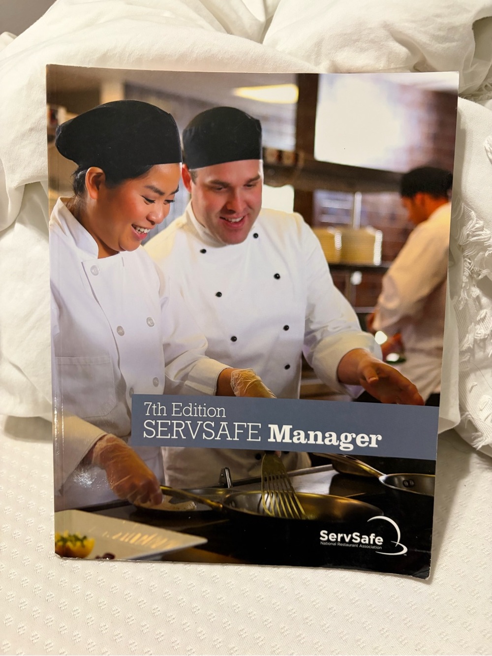 ServSafe Manager 7th Edition Training Book - White & Blue Cover